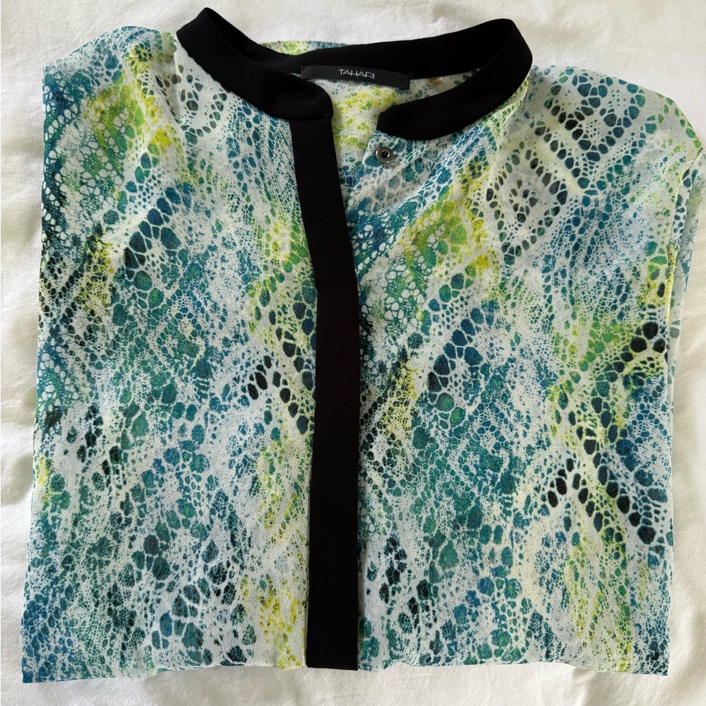 Tahari Multi Color Blouse - Picture 2 of 6